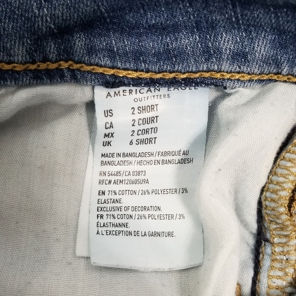 American Eagle Curvy Hi-Rise Jegging Next Level Stretch. Size 2 Short. - Picture 8 of 11